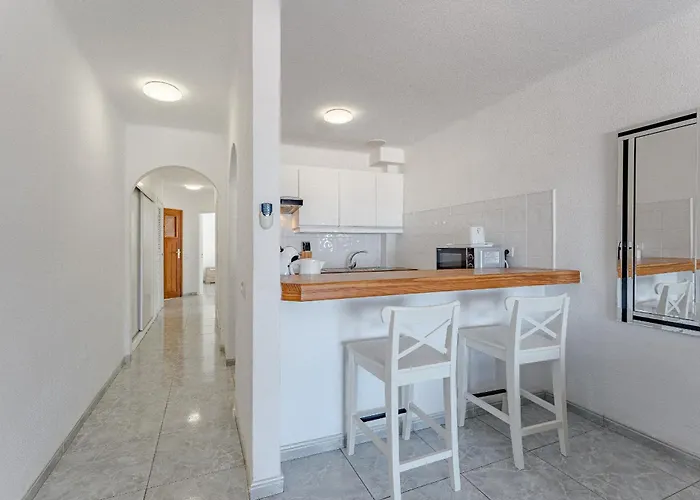 Heated Pool In Front Of A Lägenhet Costa Adeje (Tenerife)