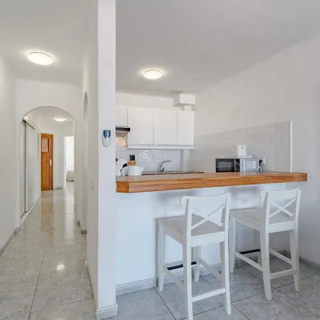 Heated Pool In Front Of A Апартаменты Адехе